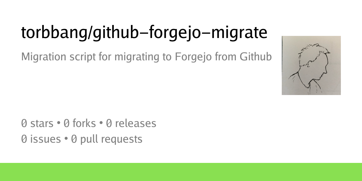 torbbang/github-forgejo-migrate: Migration script for migrating to ...